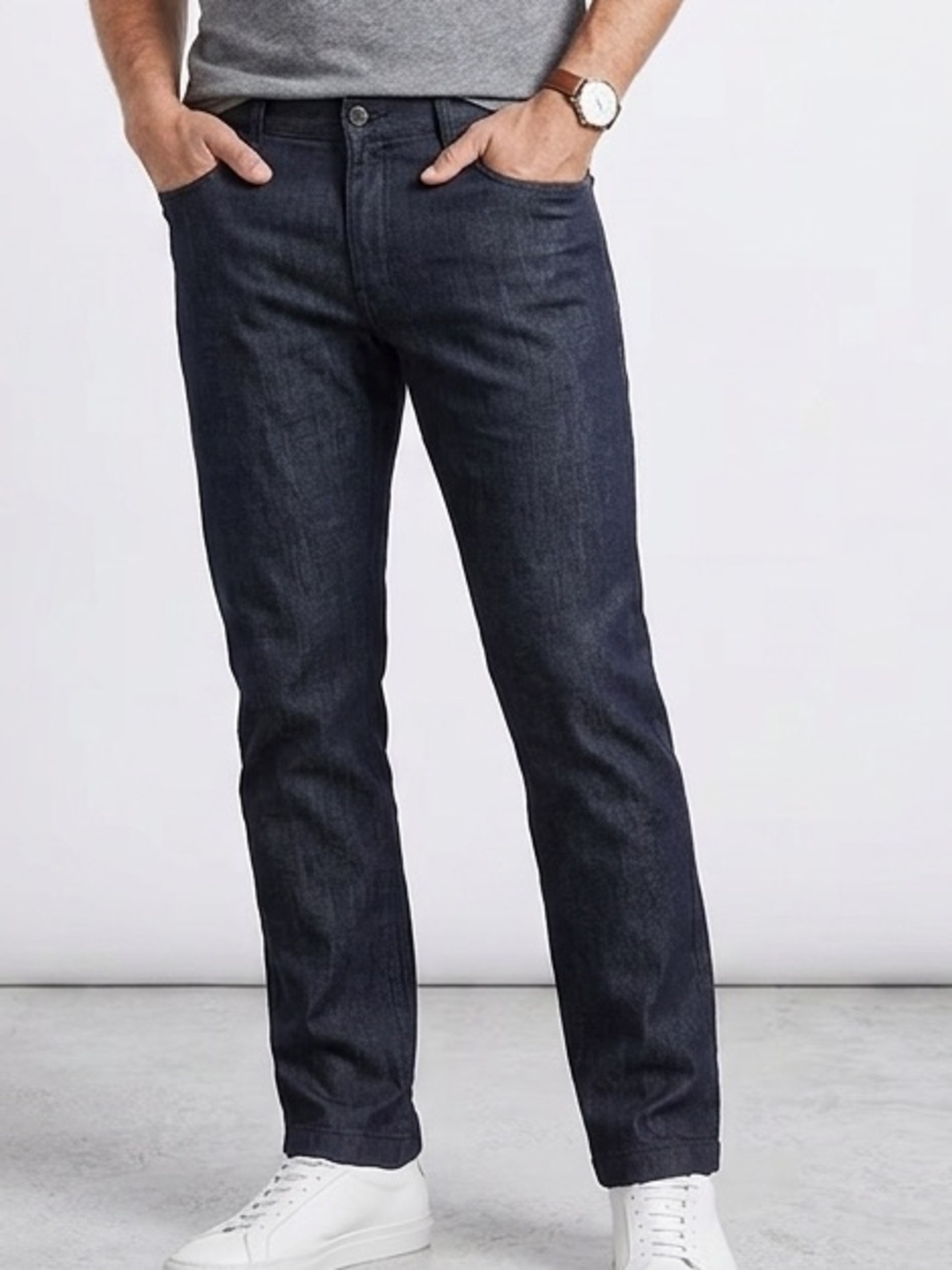Point Zero Men's plus Relaxed Straight leg pants in Dark Charcoal 48x34   1341